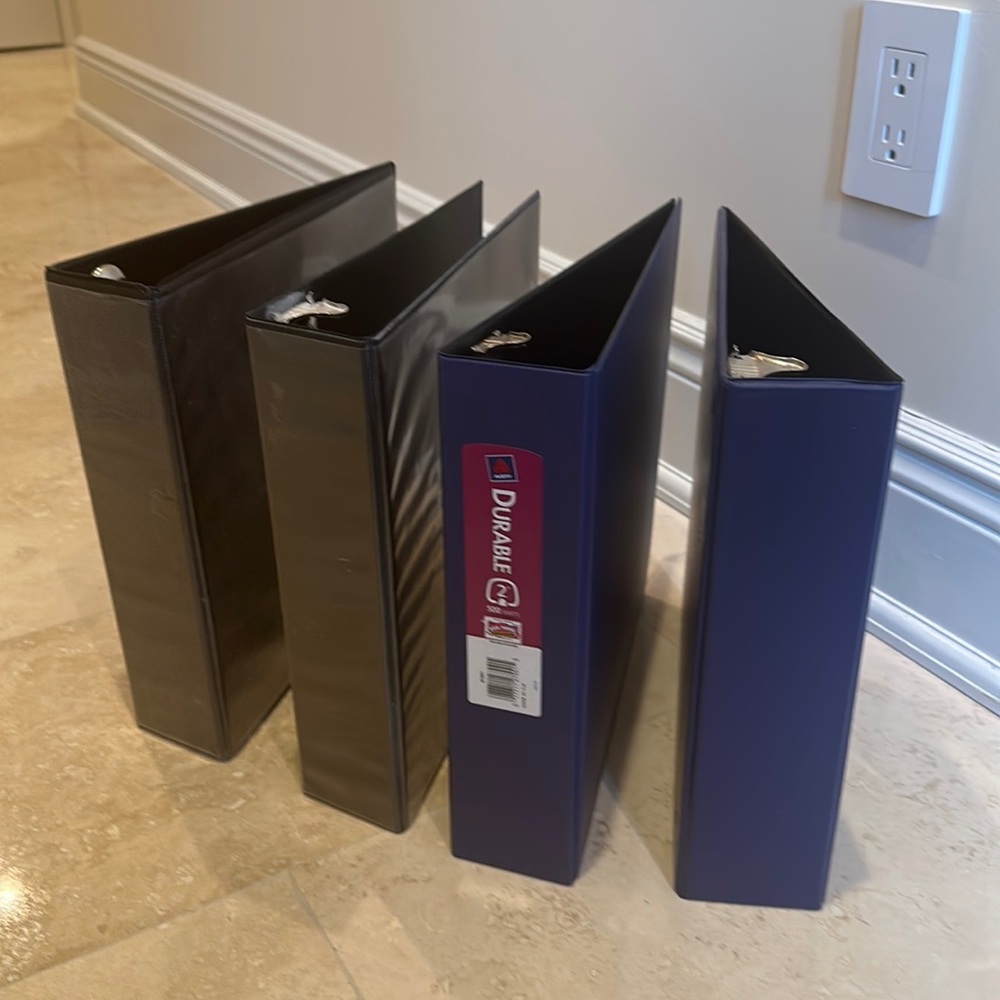 Avery assorted (4 binders) heavy duty 2” binders